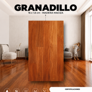 Piso en Madera Granadillo 16 x 1.8 cm Por Metro cuadrado